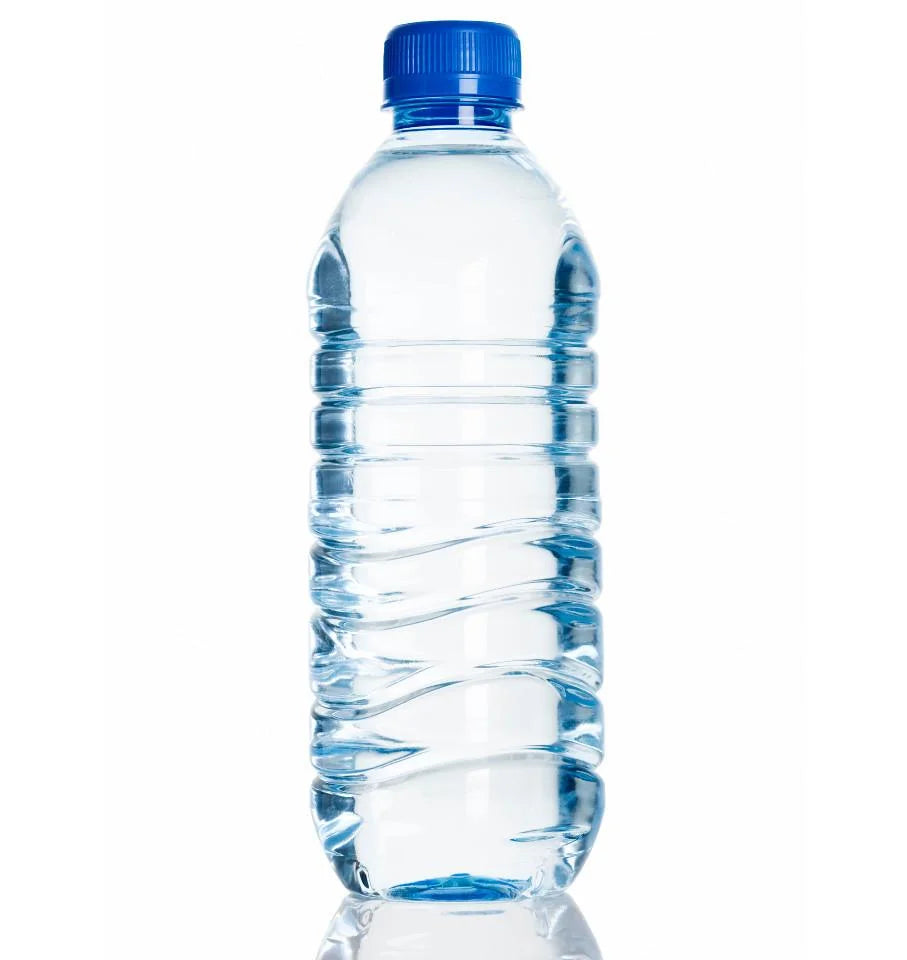 Clear Grip Water Bottle with Blue Cap | Lightweight & Durable